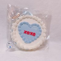 壁掛けケーキ6号　キャンディハーツ風 xoxo