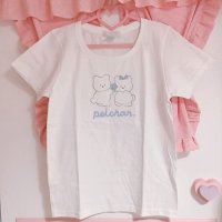 くまペアプリントTシャツ