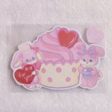 fluffy bunny×ayyjewel ダイカットメモ　ストロベリーカップケーキ