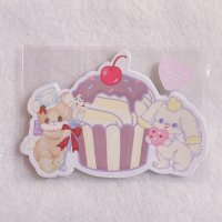 fluffy bunny×ayyjewel ダイカットメモ　チョコカップケーキ